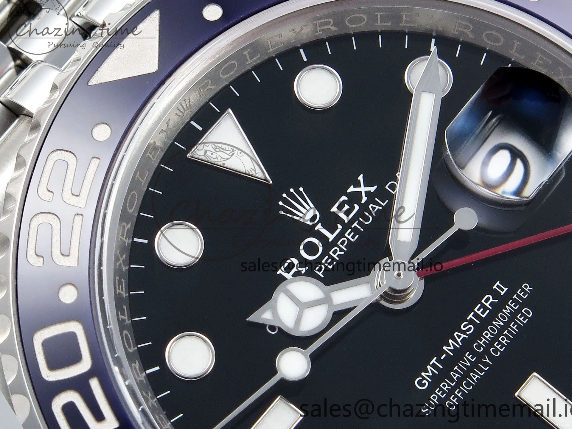 MiroTime 0206 SportInspired GMT-Master II 126710 BLRO Blue Red Ceramic Clean Factory Best Edition on Jubilee Bracelet DD3285 CHS V 1540